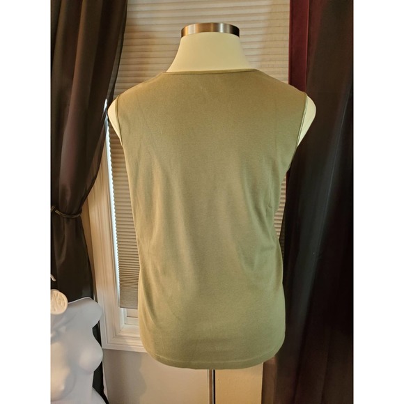 CJ Banks Size 2X Olive Tank Top - Picture 2 of 5
